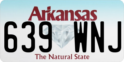 AR license plate 639WNJ