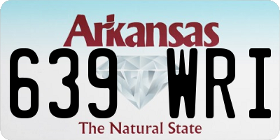 AR license plate 639WRI