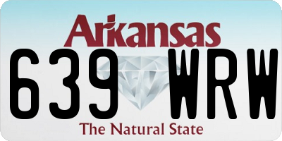 AR license plate 639WRW