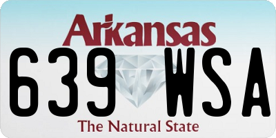 AR license plate 639WSA