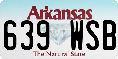 AR license plate 639WSB