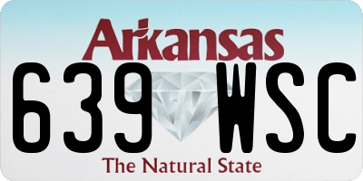 AR license plate 639WSC
