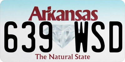 AR license plate 639WSD