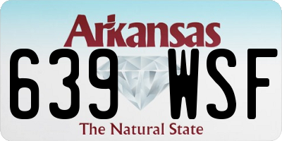 AR license plate 639WSF