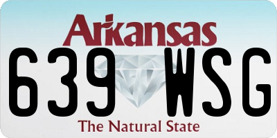 AR license plate 639WSG