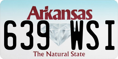 AR license plate 639WSI