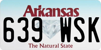AR license plate 639WSK