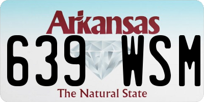AR license plate 639WSM