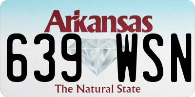 AR license plate 639WSN