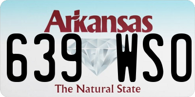 AR license plate 639WSO
