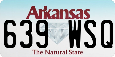 AR license plate 639WSQ