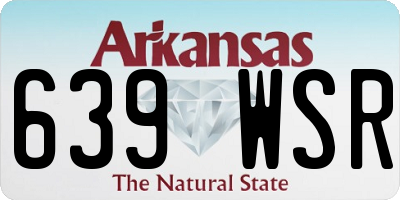 AR license plate 639WSR