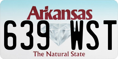 AR license plate 639WST