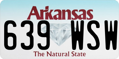 AR license plate 639WSW