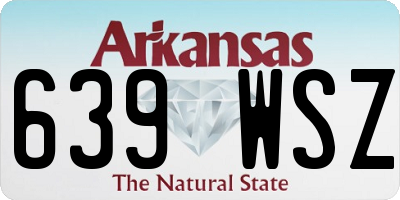 AR license plate 639WSZ