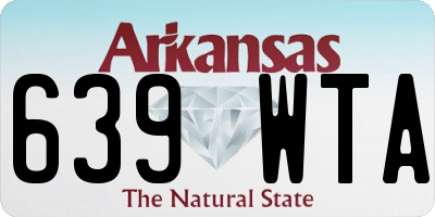 AR license plate 639WTA