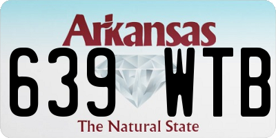 AR license plate 639WTB