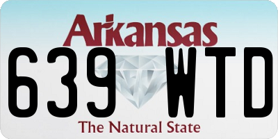AR license plate 639WTD