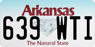 AR license plate 639WTI