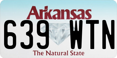 AR license plate 639WTN