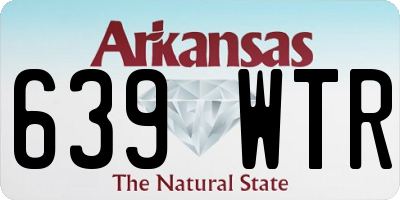 AR license plate 639WTR