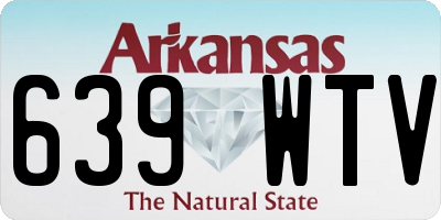 AR license plate 639WTV