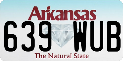 AR license plate 639WUB
