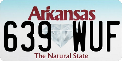 AR license plate 639WUF
