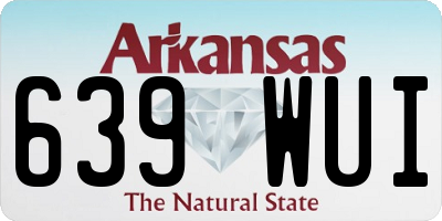 AR license plate 639WUI