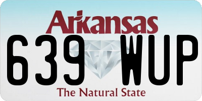 AR license plate 639WUP