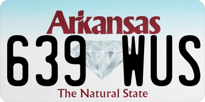 AR license plate 639WUS