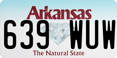 AR license plate 639WUW