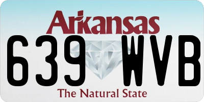 AR license plate 639WVB