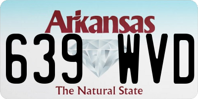 AR license plate 639WVD