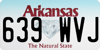 AR license plate 639WVJ