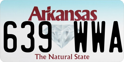 AR license plate 639WWA