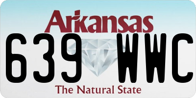 AR license plate 639WWC