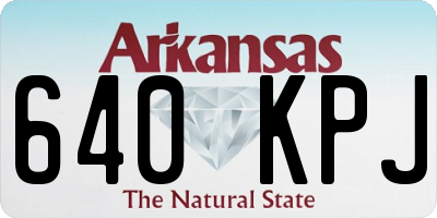 AR license plate 640KPJ