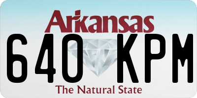 AR license plate 640KPM