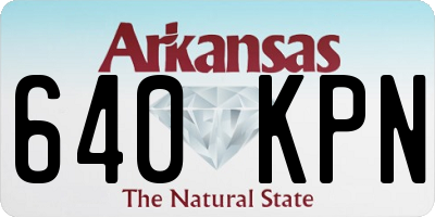 AR license plate 640KPN