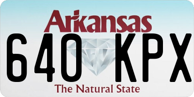 AR license plate 640KPX