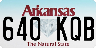 AR license plate 640KQB