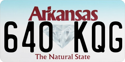 AR license plate 640KQG