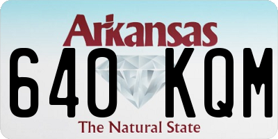 AR license plate 640KQM