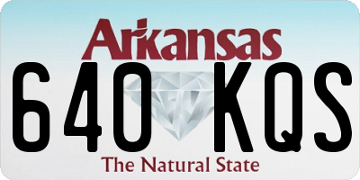 AR license plate 640KQS