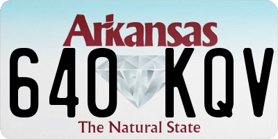 AR license plate 640KQV