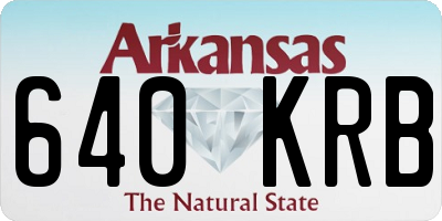 AR license plate 640KRB