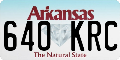 AR license plate 640KRC