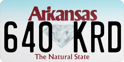 AR license plate 640KRD