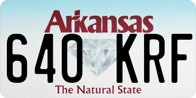 AR license plate 640KRF
